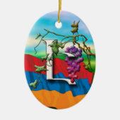 アルメニア文字のイニシャルのEの」オーナメント セラミックオーナメント (正面)