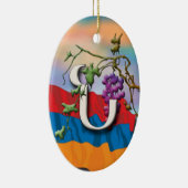 アルメニア文字のイニシャルのNooの」オーナメント セラミックオーナメント (右)