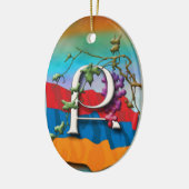 アルメニア文字のイニシャルのQeの」オーナメント セラミックオーナメント (左)