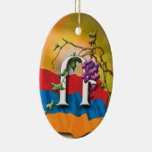 アルメニア文字のイニシャルのRAの」オーナメント セラミックオーナメント (右)