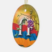 アルメニア文字のイニシャルのRAの」オーナメント セラミックオーナメント (左)