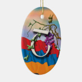 アルメニア文字のイニシャルのShaの」オーナメント セラミックオーナメント (右)