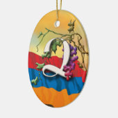 アルメニア文字のイニシャルのTsaの」オーナメント セラミックオーナメント (左)