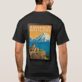 アルメニア旅行ポスター Tシャツ (裏面)