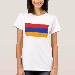 アルメニア旗と地図Tシャツ Tシャツ