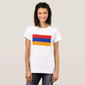 アルメニア旗と地図Tシャツ Tシャツ (正面フル)