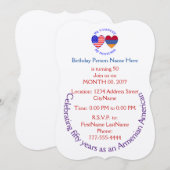 アルメニア系アメリカ人 国籍 ヘリテージ ご招待 招待状 (正面/裏面)