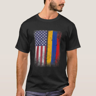 アルメニア系米国国旗アルメニアUsa Tシャツ