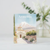 アルメニア絵を描水彩旅行 ポストカード (スタンド正面)