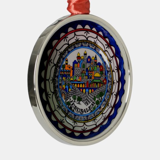 アルメニア語によって絵を描かれるプレートのオーナメント メタルオーナメント (右)