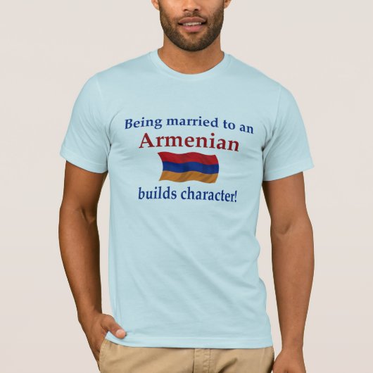 アルメニア語はキャラクターを造ります Tシャツ (正面)