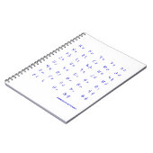 アルメニア語アルファベット ノートブック (左側)