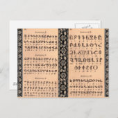 アルメニア語アルファベット ポストカード (正面/裏面)