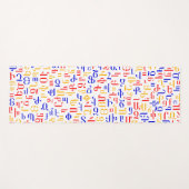 アルメニア語アルファベット ヨガマット (正面(横))