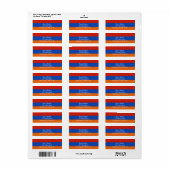 アルメニア語 |住所 シール (フルシート)