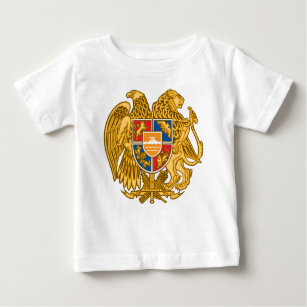 アルメニア-アルメニアの紋章の紋章付き外衣 ベビーTシャツ