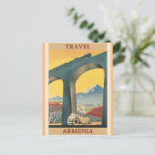 アルメニア・ヴィンテージ旅行ポスター ポストカード (スタンド正面)