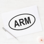 アルメニア「ARM」 楕円形シール (封筒)