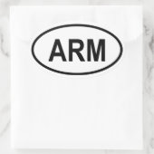 アルメニア「ARM」 楕円形シール (バッグ)
