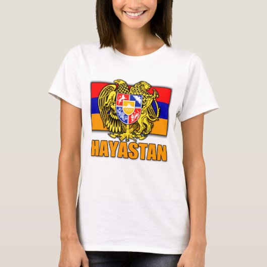 アルメニアHayastanの紋章付き外衣 Tシャツ (正面)