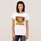 アルメニアHayastanの紋章付き外衣 Tシャツ (正面フル)