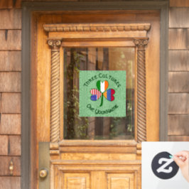 アルメニアUSAシャムロック国旗のパーソナライズ ウィンドウサイン