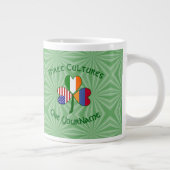 アルメニアUSAシャムロック国旗のパーソナライズ ジャンボコーヒーマグカップ (右)