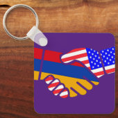 アルメニアUSAフラグキーチェーン キーホルダー (正面)