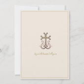 アルメモダンニエレガントア十字結婚の セーブザデート (裏面)