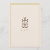 アルメモダンニエレガントア語クロス結婚メニュー メニュー (裏面)