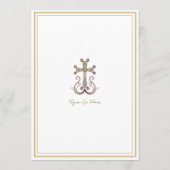 アルメモダンニエレガントア語クロス結婚メニュー メニュー (裏面)