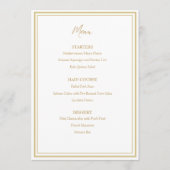 アルメモダンニエレガントア語クロス結婚メニュー メニュー (正面)