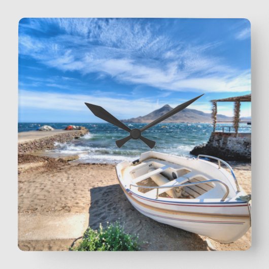 アルメリアライスレタデルモロ | Mar Mediterranneo スクエア壁時計 (正面)