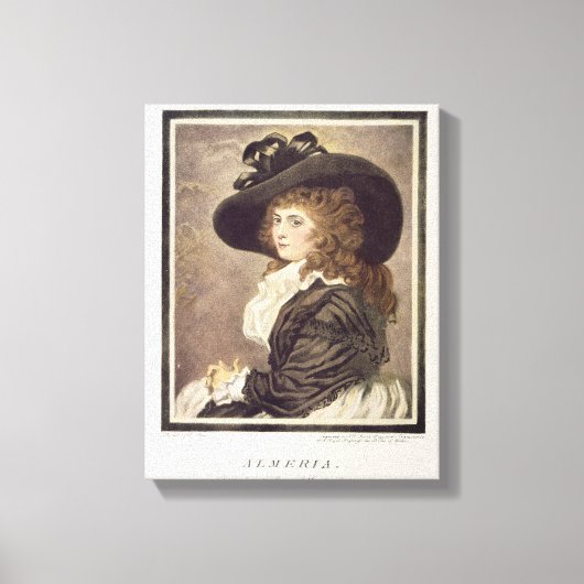 アルメリア、彫刻とパブ。by John Raphael キャンバスプリント (正面)