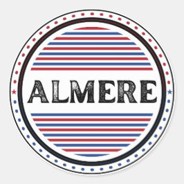 アルメレ市プライドエンブレム - オランダのアイデンティティ ラウンドシール