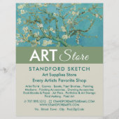 アルモンドの花 ヴァンゴッホによる、アート用品店 チラシ (正面)