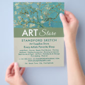 アルモンドの花 ヴァンゴッホによる、アート用品店 チラシ (手)