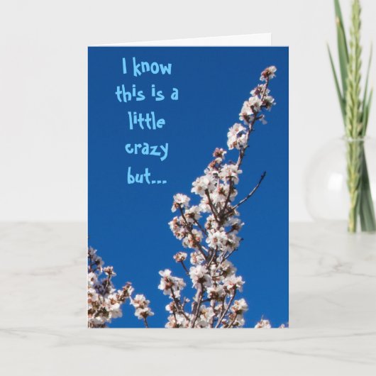 アルモンド・ブロッサム ワッキー サンクス サンキューカード (正面)