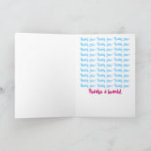 アルモンド・ブロッサム ワッキー サンクス サンキューカード (内部)