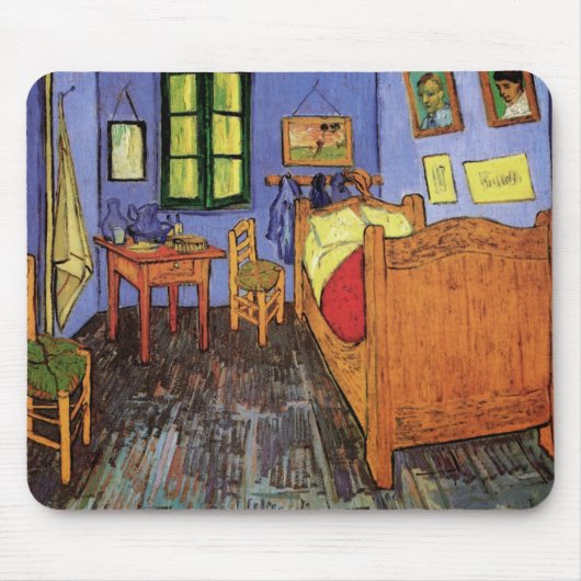 アルルにあるヴィンセントの寝室　（Vincent van Gogh） マウスパッド (正面)