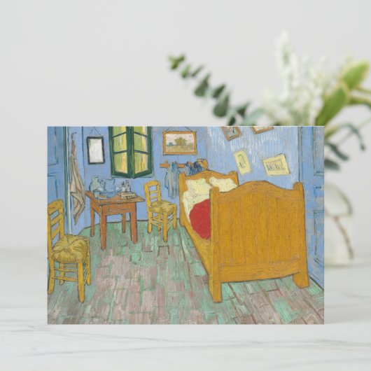 アルルにあるヴィンセントの寝室　（Vincent van Gogh） 招待状 (スタンド正面)