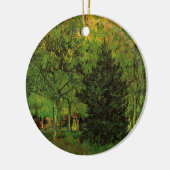 アルルの公共庭園の小道 ヴィンセント・ヴァン・ゴッホ セラミックオーナメント (左)