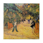 アルルの公立公園への入り口。 タイル (正面)