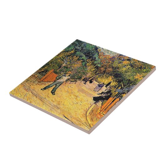 アルルの公立公園への入り口。 タイル (側面)