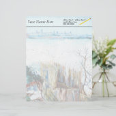 アルルの風景と雪景色 レターヘッド (スタンド正面)
