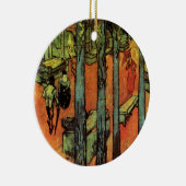 アルル墓地の秋の落ち葉 by ヴィンセント・ヴァン・ゴッホ セラミックオーナメント (右)