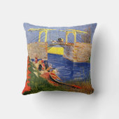 アルレスのラングロワ橋(ゴッホ) クッション (裏面)