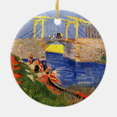 アルレスのランゴワ橋（ゴッホ） セラミックオーナメント (裏面)