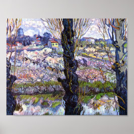アルレスの眺め、オーチャードの開花（1889年）ヴァン・ゴッホ ポスター