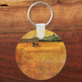 アルレス：ヴィンセント・ヴァン・ゴッホによる麦畑からの眺め キーホルダー (正面)